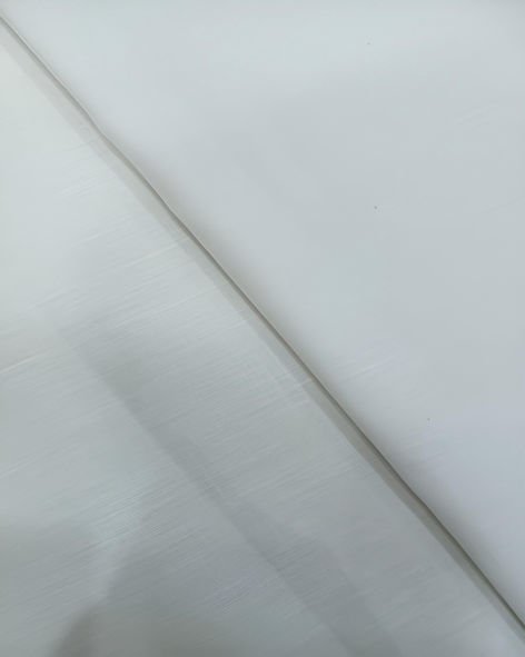 Linen Tree Men’s Pure Linen 40 LEA Solids Unstitched Suiting Fabric (White)