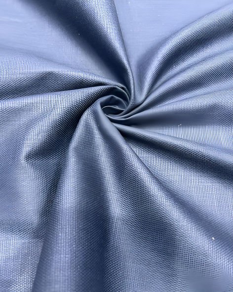 Mitva Men’s Cotton Linen Solids Unstitched Shirt (Blue Grey)