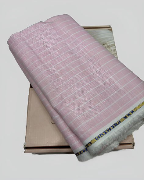Linen Legacy Cotton Linen Striped Shirting Fabric (Flamingo Pink)