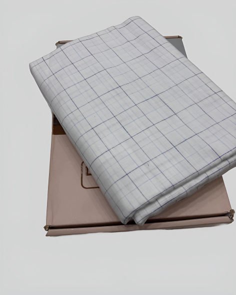 Linen Legacy Cotton Linen Checks Shirting Fabric (French Grey)
