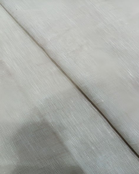 Linen Tree Men’s Pure Linen 40 LEA Solids Unstitched Suiting Fabric (Cotton Seed)